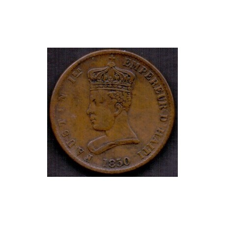 Haiti 6-1/4 Centimes 1850. KM 38