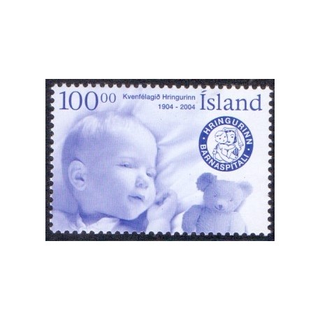 Island. 2004. Kvindeforeningen. AFA nr 1054 **      stemplet FDC