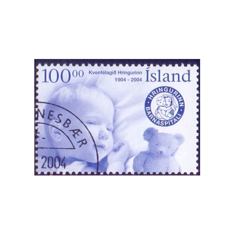 Island. 2004. Kvindeforeningen. AFA nr 1054 **      stemplet FDC