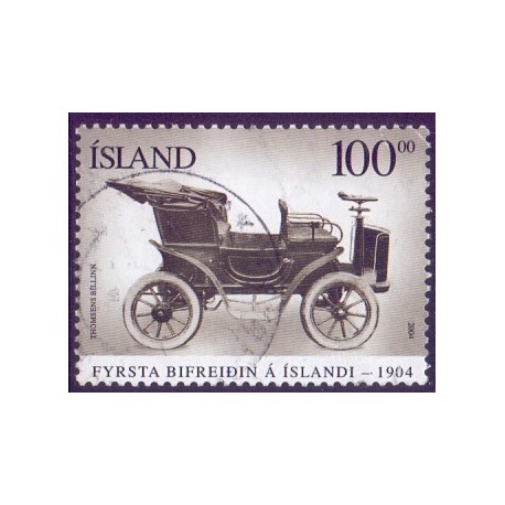 Island. 2004. Den første bil. AFA nr 1055 **      stemplet FDC