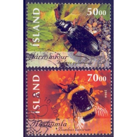 Island. 2004. Insekter I. AFA nr 1060-61 **      stemplet FDC