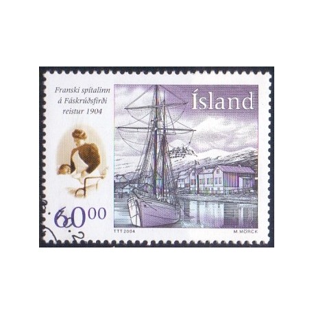 Island. 2004. Det franske sygehus. AFA nr 1062 **      stemplet FDC