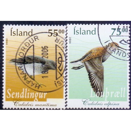 Island. 2004. Fugle. AFA nr 1063-64 **      stemplet FDC