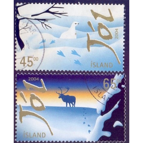 Island. 2004. Julefrimærker. AFA nr 1065-66 **      stemplet FDC