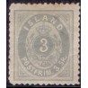 Island. 1873.  3 sk. LINIETAKKET. AFA nr. 5 ** postfrisk st. stemplet FDC