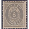 Island. 1875-76.  6 Aur AFA nr. 7 **postfrisk st. stemplet FDC