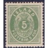 Island. 1882.  5 aur. AFA nr. 13 **    postfrisk st. stemplet FDC