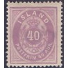 Island. 1882.  40 aur. AFA nr. 15 **  postfrisk st. stemplet FDC