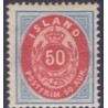 Island. 1892.  50 aur. VM II. AFA nr. 16A **   postfrisk st. stemplet FDC