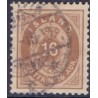 Island. 1875-76.  16 Aur, Tk. 12 3/4 AFA nr. 9B ** postfrisk st. stemplet FDC