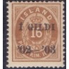 Island. 1902. 16 Aur. I GILDI (S) AFA nr. 29B **   postfrisk st. stemplet FDC