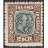 Island. 1907. Dobbelt konger 2 kr, AFA nr. 61 ** postfrisk st. stemplet FDC
