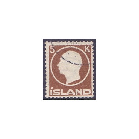 Island. 1912. Frederik VIII, 5 kr. AFA nr. 75 **  postfrisk st. stemplet FDC