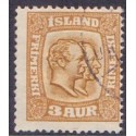 Island. 1915-18. Dobbelthoveder. AFA nr. 77 **  postfrisk st. stemplet FDC