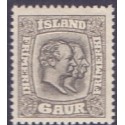 Island. 1915-18. Dobbelthoveder. AFA nr. 80 **  postfrisk st. stemplet FDC