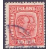 Island. 1915-18. Dobbelthoveder. AFA nr. 81 **  postfrisk st. stemplet FDC