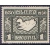 Island. 1930. Altinget 1000-års jubilæum 1 kr. AFA nr. 136  **  postfrisk st. stemplet FDC