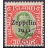 Island. 1931. Zeppelin 1931. 30 Aur. AFA nr. 147  **   postfrisk st. stemplet FDC