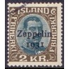 Island. 1931. Zeppelin 1931. 2 kr. AFA nr. 149  **   postfrisk st. stemplet FDC