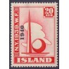 Island. 1940. Verdensudstillingen med OVERTRYK. 20 Aur. AFA nr. 219 **  postfrisk st. stemplet FDC