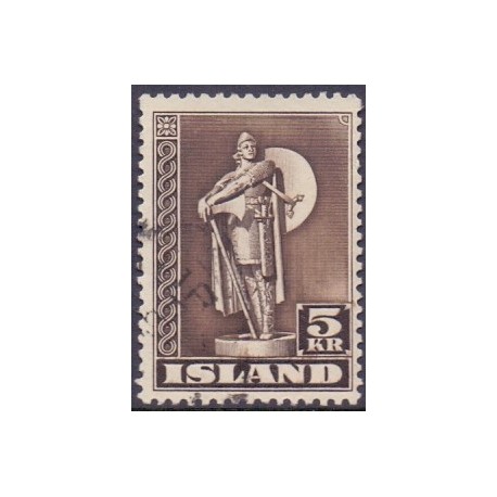 Island. 1947. Kurserende mærker TAKKET 11½. AFA nr. 231B **  postfrisk st. stemplet FDC