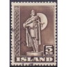 Island. 1947. Kurserende mærker TAKKET 11½. AFA nr. 231B **  postfrisk st. stemplet FDC