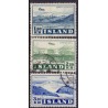 Island. 1952. Luftpost, komplet sæt. AFA nr. 279-81 **  postfrisk st. stemplet FDC