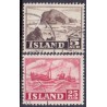 Island. 1954. Suppleringsværdier.  AFA nr. 297-98  **  postfrisk st. stemplet FDC