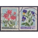 Island. 1958. Blomsterserie.  AFA nr. 324-25 ** postfrisk st. stemplet FDC