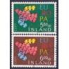 Island. 1961. Europamærker / CEPT. AFA nr. 355-56 ** postfrisk st. stemplet FDC