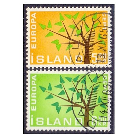 Island. 1962. Europamærker / CEPT. AFA nr. 365-66 **postfrisk st. stemplet FDC