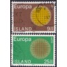 Island. 1970. Europamærker / CEPT. AFA nr. 443-44 ** postfrisk st. stemplet FDC