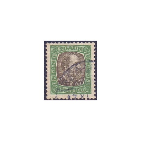 Island Tjenstemærker 20 Aur. Chr. IX. AFA nr. 22 **   stemplet st.