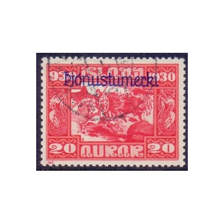 Island Tjenstemærker 20 Aur Alting. Pjónnustmerki. AFA nr. 49  **  stemplet st.