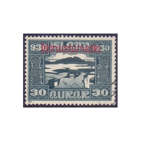 Island Tjenstemærker 25 Aur Alting. Pjónnustmerki. AFA nr. 50  **  stemplet st.