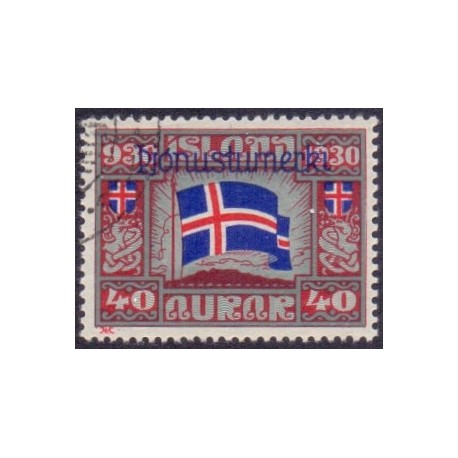 Island Tjenstemærker 40 Aur Alting. Pjónnustmerki. AFA nr. 53  ** stemplet st.