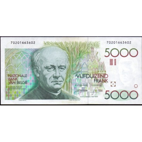 Belgien/Belgium. 5000 francs 1982-92 Pick 145 UNC