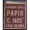 Frimærkepenge 1 Øre "Papir Aage Seibæk" brun