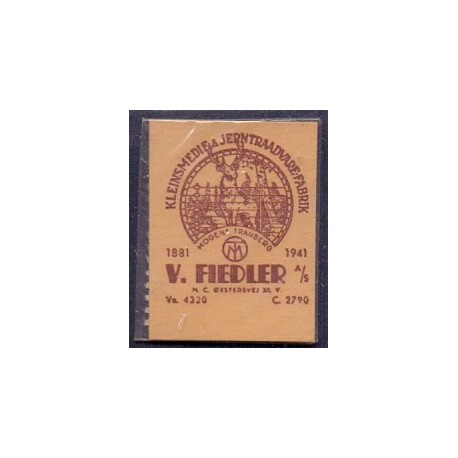 Frimærkepenge 1 Øre "Fiedler" 