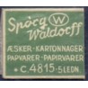 Frimærkepenge 1 Øre "Spørg Waldorff " Brun