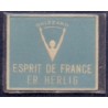 Frimærkepenge 1 Øre "Brizzard Esprit de France" sort/guld