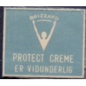 Frimærkepenge 1 Øre "Protect Creme er vidunderlig" lysblå