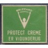 Frimærkepenge 1 Øre "Protect Creme er vidunderlig" lysblå