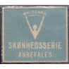 Frimærkepenge 1 Øre "Brizzard Skønhedsserie Anbefales" Lysblå