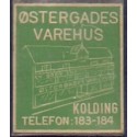 Frimærkepenge 1 Øre "Østergades Varehus" Grøn