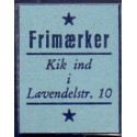 Frimærkepenge 1 Øre "Frimærkepenge 1 Øre "Frimærker kik ind" Blå/Blå