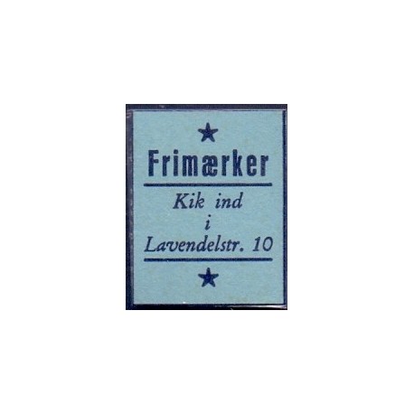 Frimærkepenge 1 Øre "Frimærkepenge 1 Øre "Frimærker kik ind" Blå/Blå