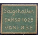 Frimærkepenge 1 Øre "Salgshallen DAMSØ 1028 VANLØSE" Grøn