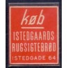 Frimærkepenge 1 Øre "Køb ISTEDGAARDS RUGSIGTEBRØD ISTEDGADE 64  "  Rød