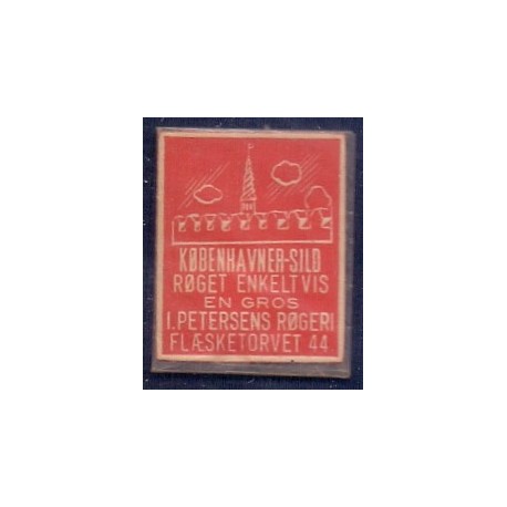 Frimærkepenge 1 Øre "Københavner-Sild" Rød